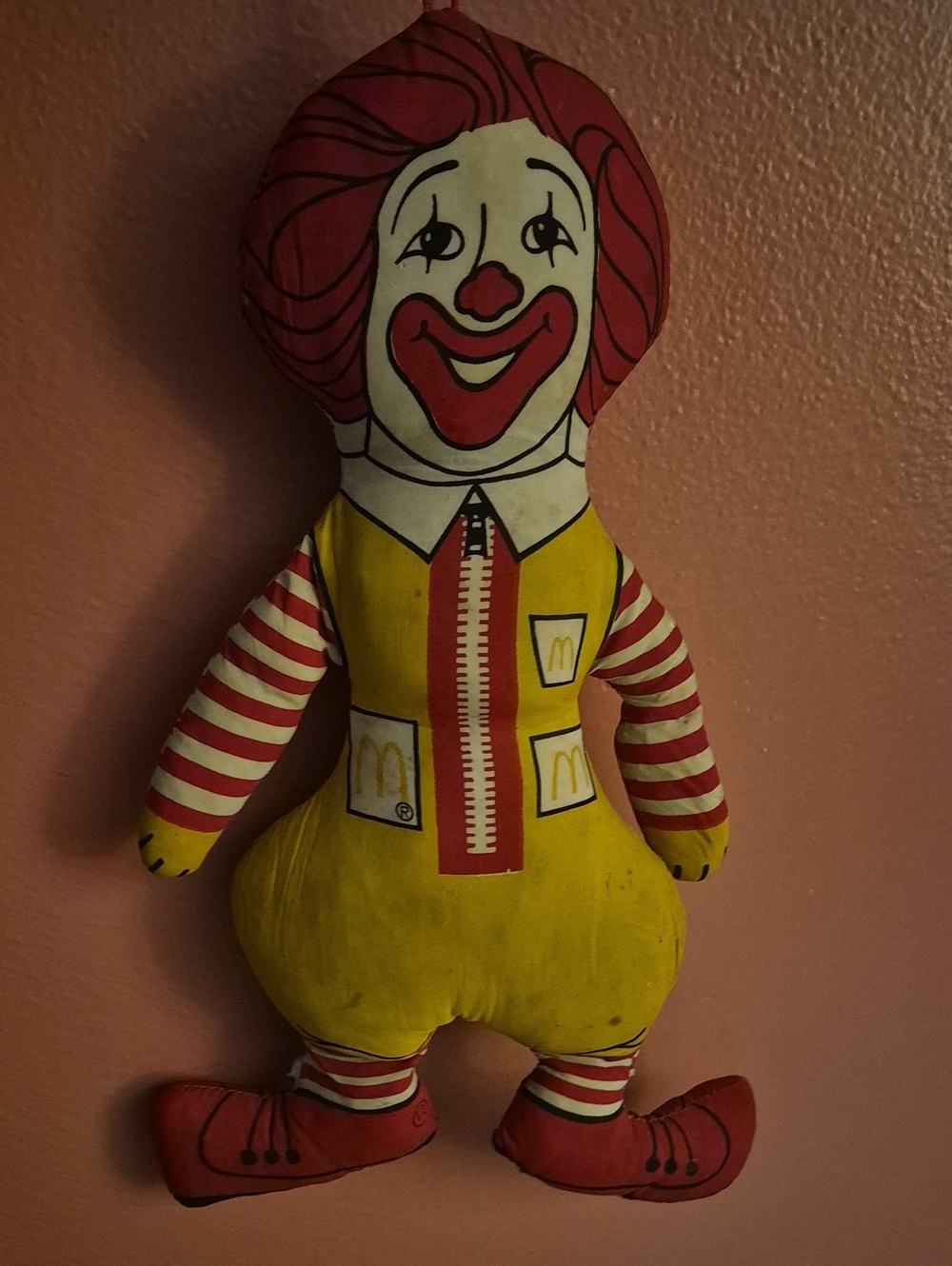 McDonald's Ronald McDonald Plush Toy - Yellow, Red & White